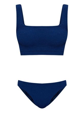 Hunza G Xandra crinkle coverage bikini - Blue