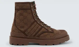 Gucci Stivaletti New Sherlin in canvas GG