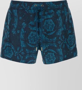 Versace floral pattern swim shorts for summer
