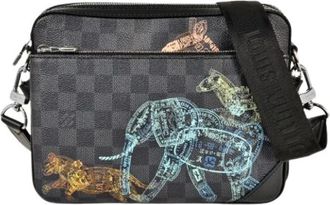 Louis Vuitton Pre-owned Vintage Cross Body Bag - Heren - Vintage Schoudertas - Zwart - ONE Size - Vintage
