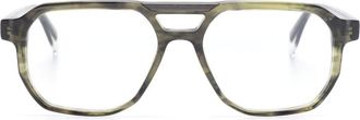 Gigi Studios geometric-frame glasses - Black