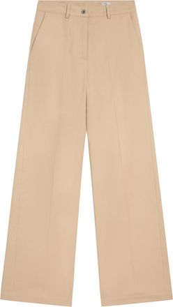Pence Beige Viola Wide Leg Tailored Trousers