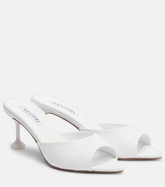 Aquazzura Bisous leather mules