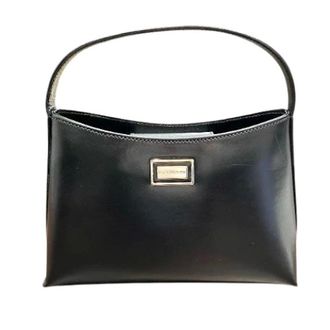 Burberry Pre-owned Handbags, female, Black, Size: ONE SIZE Pre-owned Leather Handbag