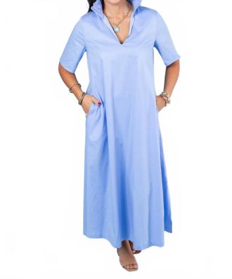 Adrienne Audrey Midi Dress In Sky Blue