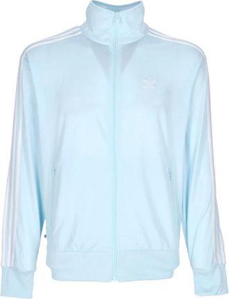 adidas Blauwe Firebird Track Jacket met Rits - Heren - Sportshirts - Blauw - L - Polyester - Fitness