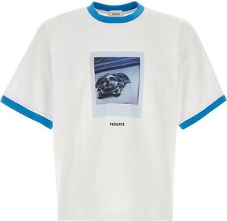 Versace White Graphic T-Shirts