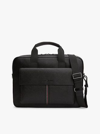 Tommy Hilfiger Flap Pocket Pebble Grain Laptop Bag