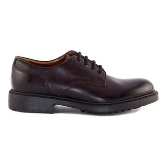 Doucal's Heren Derby Veterschoenen - Heren - Veterschoenen - Rood - 43 EU - Leer - Schoenen