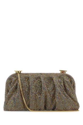 Benedetta Bruzziches Embellished Fabric Large Venus Clutch