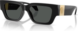 Versace Grey Rectangular Ladies Sunglasses VE4497U GB1/87 53