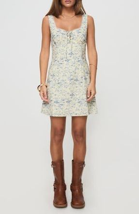 Princess Polly Alliston Floral Minidress in Yellow at Nordstrom Rack, Size 4
