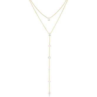 Set & Stones Layered Lariat Necklace in Gold at Nordstrom