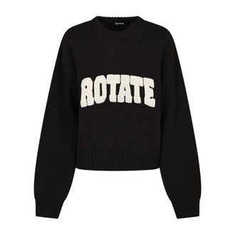Rotate Trui met ronde hals - Dames - Ronde hals truien - Zwart - S - Truien & Vesten