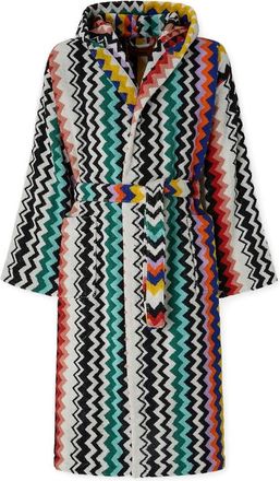 Missoni Home Zigzag-pattern Hooded Bathrobe
