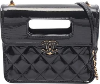 Chanel Borsa 2way Matelasse Patent usata - - Pre-owned - Donna - Nero - ONE SIZE