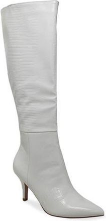 Chase + Chloe by Intouch Footwear Pointed Toe Mid-Calf Boot in White Pu at Nordstrom Rack, Size 6.5