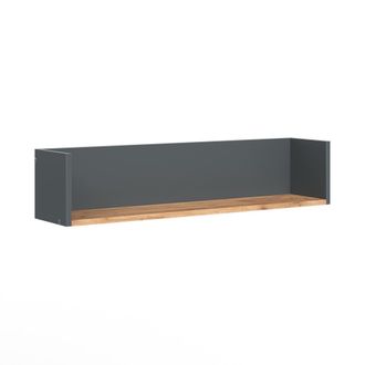 Vicco Estanter&iacute;a De Pared Viktor, Antracita/roble Dorado, 93.4 X 20 Cm