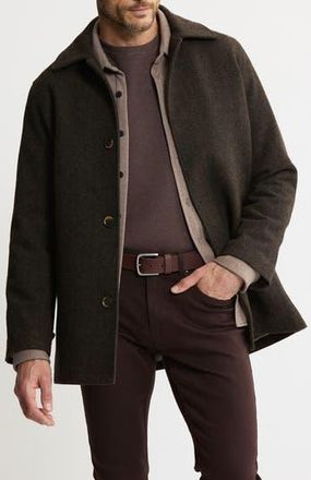 J.A.C.H.S. Herringbone Coat in Brown at Nordstrom Rack, Size Xx-Large