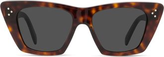 Celine 3 Dots Cl40187i - Red Havana Sunglasses