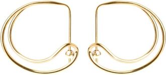 Bar Jewellery Earrings, female, Yellow, ONE SIZE, Crossed Paths Earrings