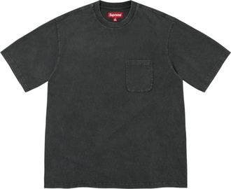SUPREME FW26 Cracked Pocket S/S T-Shirt Black SUP-FW26-047-BLK
