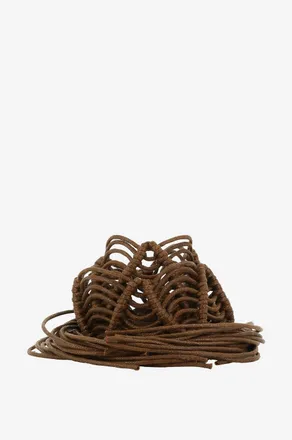 Hemisphere Makramee-Bindeg&uuml;rtel aus Leder