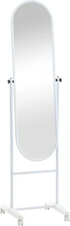 Clp Espejo De Pie Nane Oval Blanco