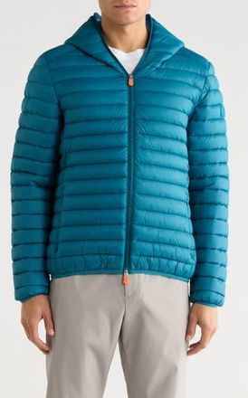 Save The Duck Luca Water Resistant Hooded Packable Puffer Jacket in Horizon Blue at Nordstrom Rack, Size Xxx-Large