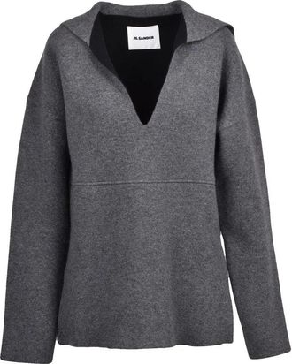 Jil Sander Reversible Oversized Knit - Grey