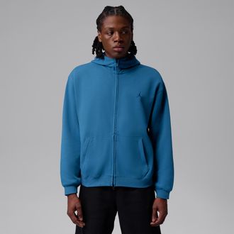 Nike Jordan Mens Jordan Sport Hoop Fleece Dri-FIT Full-Zip Hoodie in Blue | IM7532-485