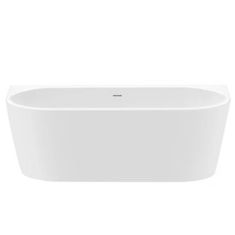 Rea Ba&ntilde;era Montada En La Pared Rea Olimpia 150 With Brushed Copper Plug Cap White