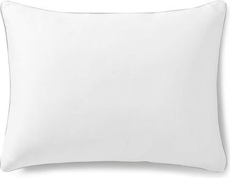 Sunday Citizen Set of 2 Contrast Piping Shams in White /Taupe at Nordstrom, Size Standard