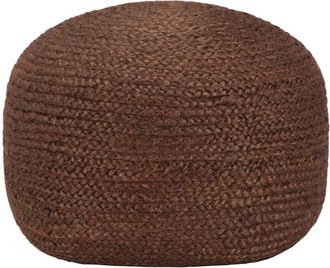 vidaXL Puf Tejido A Mano Marr&oacute;n 40x45 Cm Yute Vidaxl