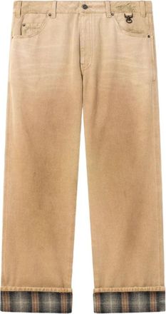 Golden Goose Beige Straight Mid Rise Jeans