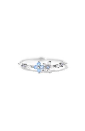 Girls Crew Blue Blossom Garden Ring in Silver at Nordstrom, Size 6