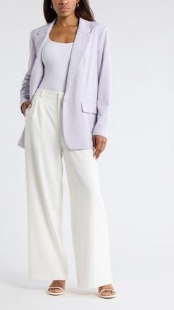 Leith Brooklyn Trouser Pants in Ivory at Nordstrom Rack, Size 12