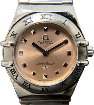 Omega Pre-owned Stainless Steel watches - Dames - Vintage Horloges - Roze - ONE Size - Vintage