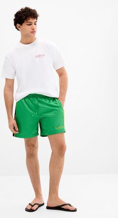 On Vacation Mens Sorrento Resort Jamaican-green swimsuit