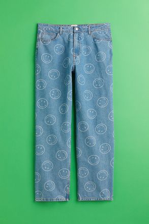 H&M H & M+ Wide High Jeans - Blue