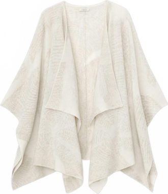 Lafayette 148 New York Womens Metallic Wrap In Cloud