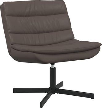 vidaXL Vidaxl - Silla Giratoria Marr&oacute;n 63 X 75 X 76 Cm Cuero Sint&eacute;tico