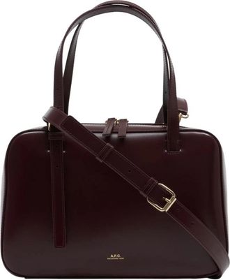 A.P.C. Handbags, female, Red, Size: ONE SIZE Virginie Box Bag