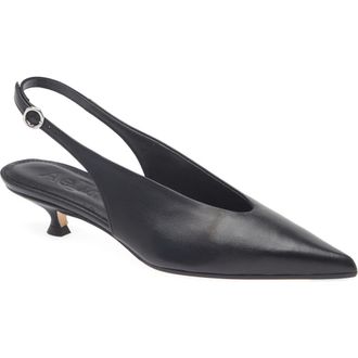 Aeyde Camila Slingback Kitten Heel Pump in Black at Nordstrom, Size 7.5Us