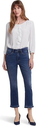 NYDJ Billie Mini Bootcut Ankle Released Hems Jeans in Rioja Springs Womens Jeans Rioja Springs : 12 27, Cotton/Denim/Elastane