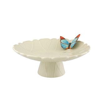 Bordallo Pinheiro Cake Stand by Claudia Schiffer - Cloudy Butterflies