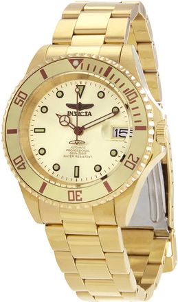 Invicta Pro Diver Automatic Gold Dial Mens Watch 24762