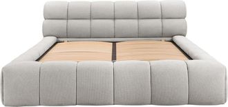 Pascal Morabito Cama con canapé abatible poliéster gris claro 180 x 200 cm