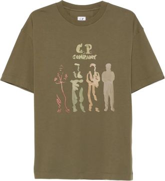C.P. Company T-shirt con logo - Verde