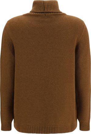 Ella Womens High Neck Sweater Castagno Kashmir-Capra Hircus Kashmir/capra